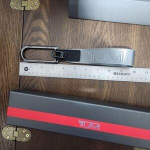TUMI Silver Keychain